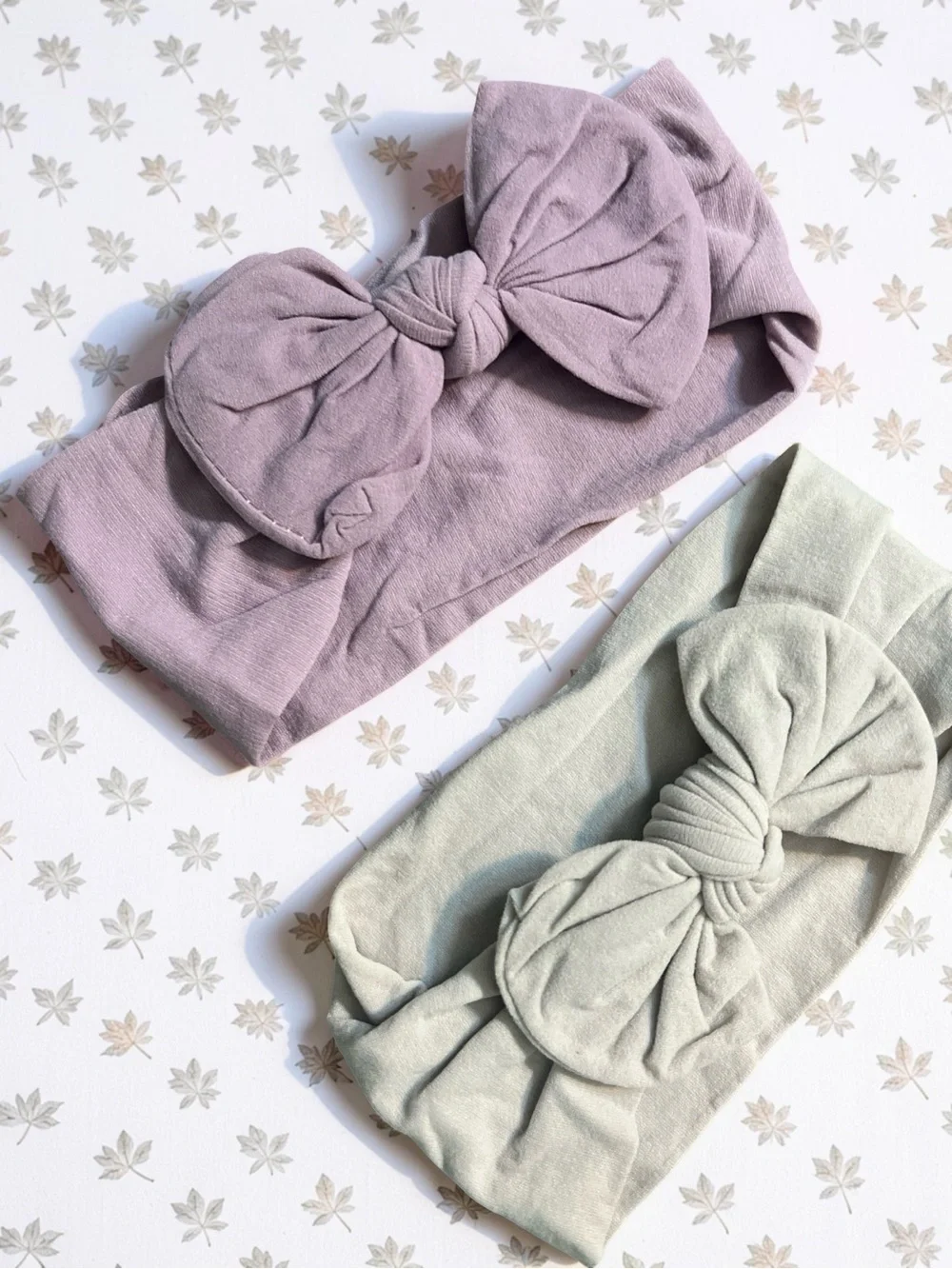 Handmade Baby Bow Headbands 3-Piece Set Pastel